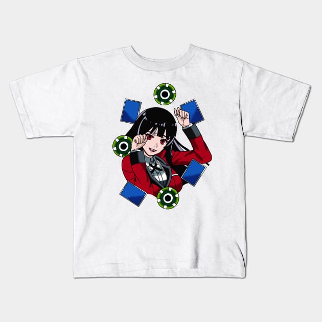 Yumeko Jabami Kakegurui Kids T-Shirt by AmelieLacroix